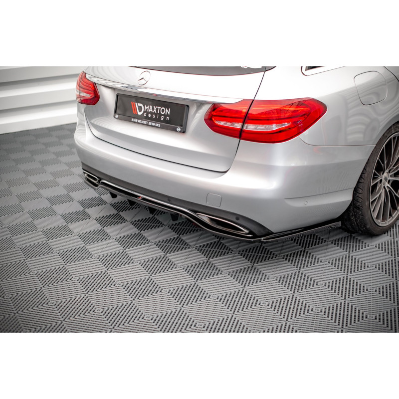 Splitter posteriore (con barre verticali) Mercedes-Benz C W205 (Cod. M-ME-C-205-RD1G+RD2G)