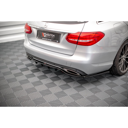 Splitter posteriore (con barre verticali) Mercedes-Benz C W205 (Cod. M-ME-C-205-RD1G+RD2G)