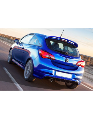 Sottoparaurti posteriore Opel Corsa E stile OPC per scarico singolo (Cod. C-C-L-CSP0085)
