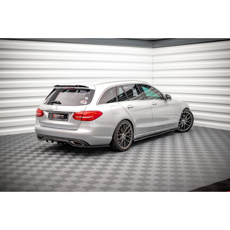 Splitter posteriore (con barre verticali) Mercedes-Benz C W205 (Cod. M-ME-C-205-RD1G+RD2G)