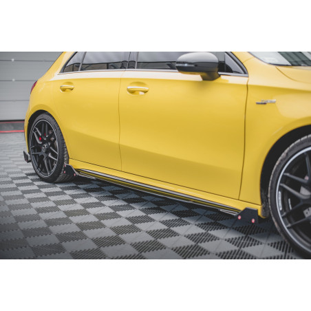 Diffusori minigonne V.2 + Flaps Mercedes-AMG A45 S (Cod. M-ME-A-177-45-SD2G+SF)