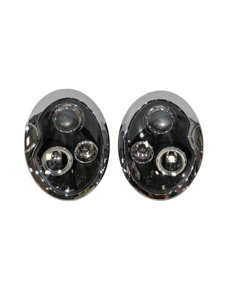 Fari Anteriori Angel Eyes Mini R50 / R52 / R53 '01/'05 Black (Cod. E-FAMI004)