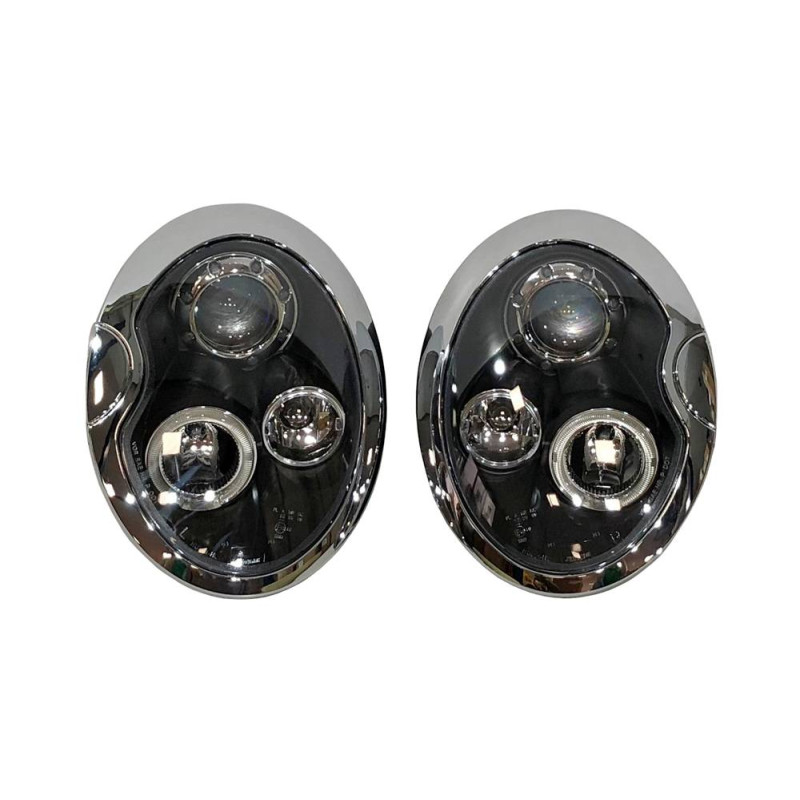 Fari Anteriori Angel Eyes Mini R50 / R52 / R53 '01/'05 Black (Cod. E-FAMI004)