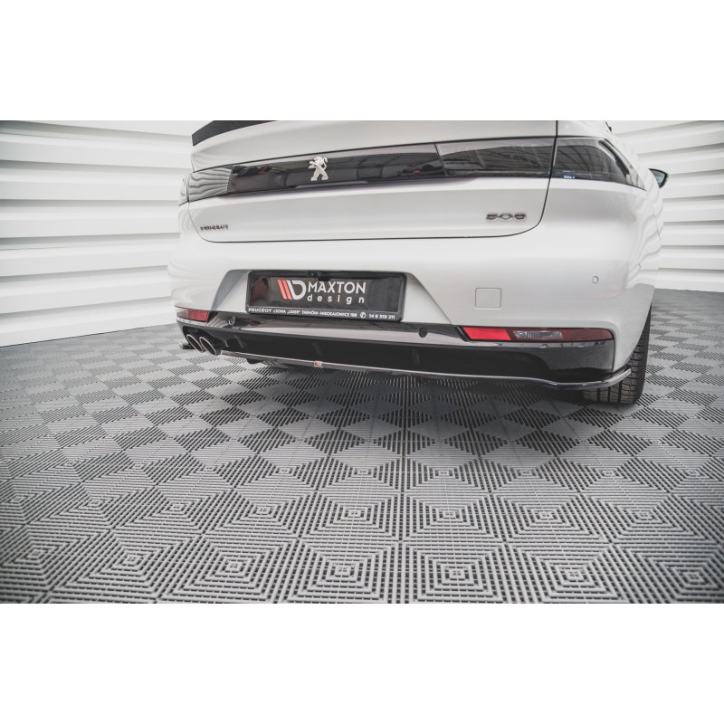 Splitter posteriore (con barre verticali) Peugeot 508 Diesel Mk2 (Cod. M-PE-508-2-GTLINE-RD1G+RSD1G)
