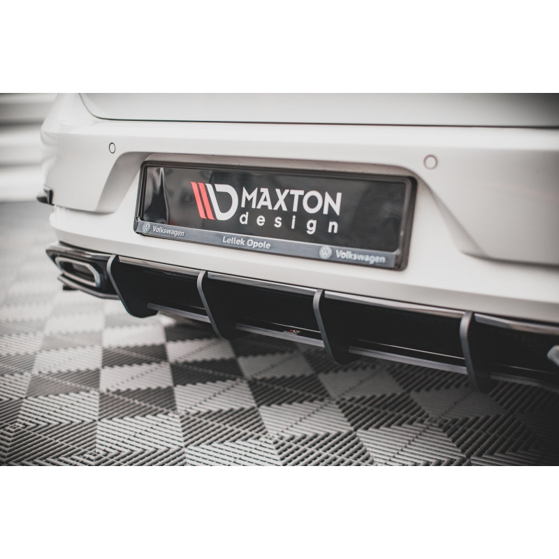 DIFFUSORE POSTERIORE street pro Volkswagen Golf R-Line Mk 7 Facelift (Cod. M-VWGO7FRLINECNC-RS1B)