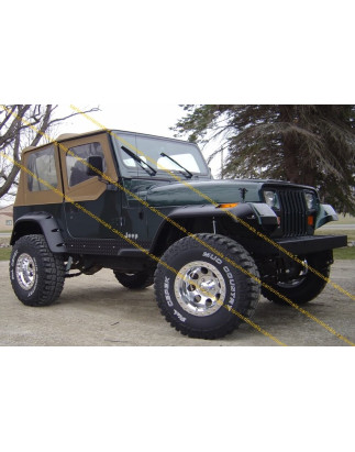 Estensioni passaruota Jeep Wrangler YJ 6 Pollici / estensioni passaruota (Cod. C-C-L-CSP0174)