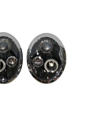 Fari Anteriori Angel Eyes Mini R50 / R52 / R53 '01/'05 Black (Cod. E-FAMI004)