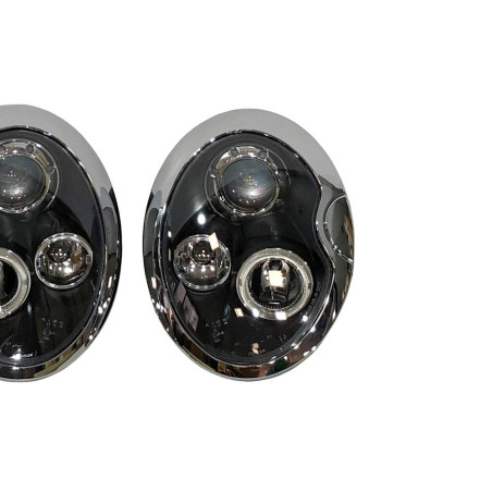 Fari Anteriori Angel Eyes Mini R50 / R52 / R53 '01/'05 Black (Cod. E-FAMI004)