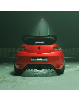 Diffusore posteriore Renault Megane 3 RS sottoparaurti (2010-2016) (Cod. C-C-L-CSP0261)