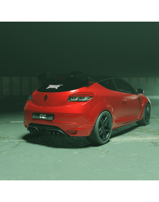 Diffusore posteriore Renault Megane 3 RS sottoparaurti (2010-2016) (Cod. C-C-L-CSP0261)