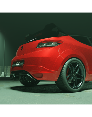 Diffusore posteriore Renault Megane 3 RS sottoparaurti (2010-2016) (Cod. C-C-L-CSP0261)