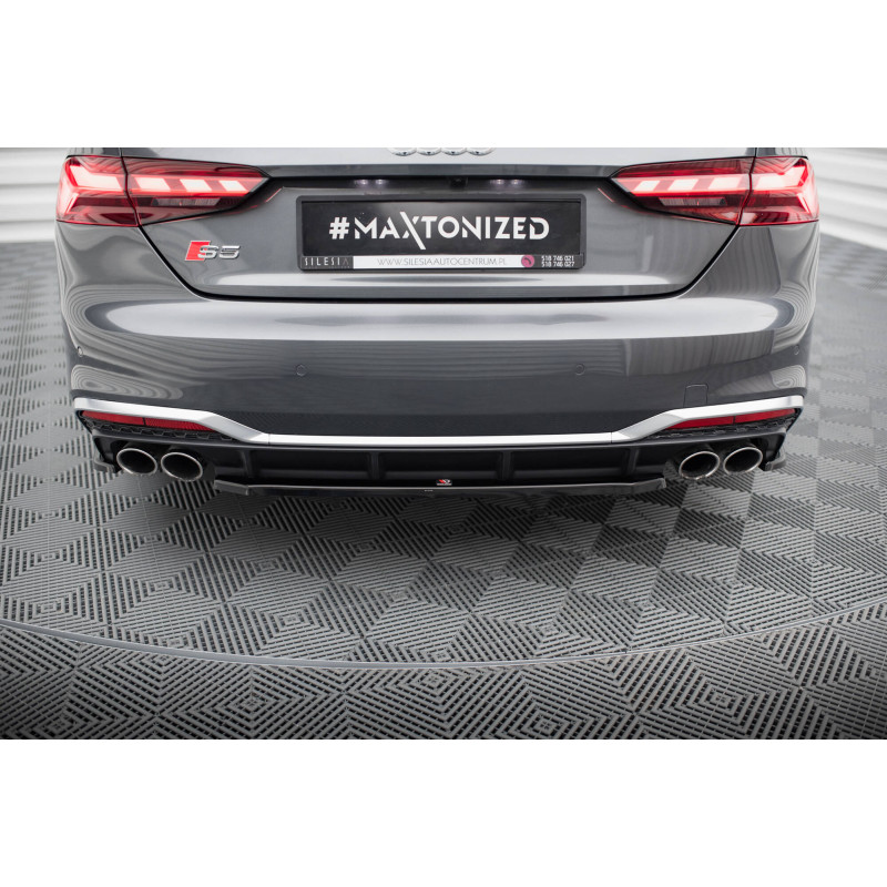 Splitter posteriore for Audi S5 Sportback / Coupe F5 Facelift (Cod. M-AU-S5-2F-SB-RD1G)