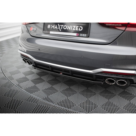 Splitter posteriore for Audi S5 Sportback / Coupe F5 Facelift (Cod. M-AU-S5-2F-SB-RD1G)