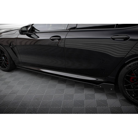 Diffusori minigonne V.1 + Flaps BMW M8 Gran Coupe F93 / 8 Gran Coupe M-Pack G16 (Cod. M-BM-M8-G16-GC