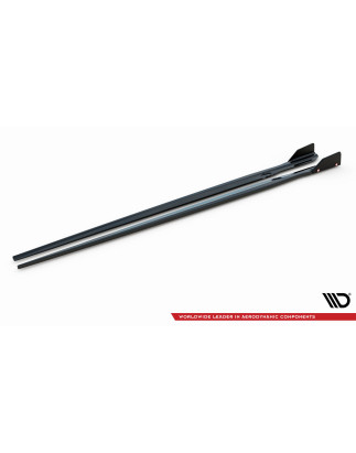 Diffusori minigonne V.1 + Flaps BMW M8 Gran Coupe F93 / 8 Gran Coupe M-Pack G16 (Cod. M-BM-M8-G16-GC