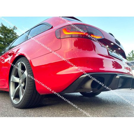 Sottoparaurti posteriore Audi A4 B8 8K S-Line (2011-2015 modello restyling) (Cod. C-C-L-CSP0388)