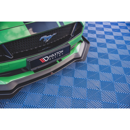 SPLITTER ANTERIORE street pro V.1 + Flaps Ford Mustang GT Mk6 Facelift (Cod. M-FOMU6FGTCNC-FD1B+FSF1