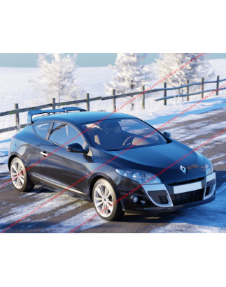 Spoiler posteriore Renault Megane 3 Coupé - stile RS per modello standard (Cod. C-C-L-CSP0467)