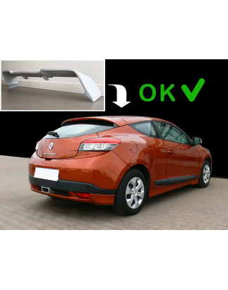 Spoiler posteriore Renault Megane 3 Coupé - stile RS per modello standard (Cod. C-C-L-CSP0467)