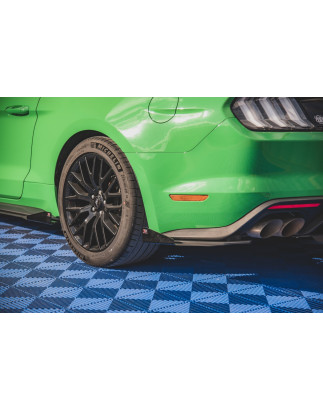 Splitters posteriori laterali Street Pro V.1 + Flaps Ford Mustang GT Mk6 Facelift (Cod. M-FOMU6FGTCN