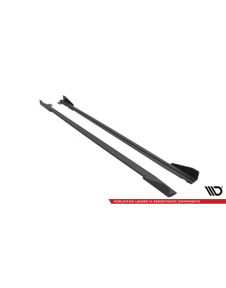 Diffusori minigonne street pro V.1 + Flaps Ford Mustang GT Mk6 Facelift (Cod. M-FOMU6FGTCNC-SD1B+SRF