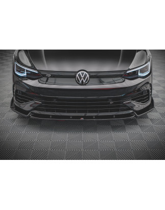 SPLITTER ANTERIORE V.2 + Flaps Volkswagen Golf R  / Variant  Mk8 (Cod. M-VW-GO-8-R-FD2G+FSF)