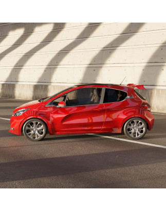 Spoiler posteriore Peugeot 208 stile Rally R5 (2012-2019) (Cod. C-C-L-CSP0493)