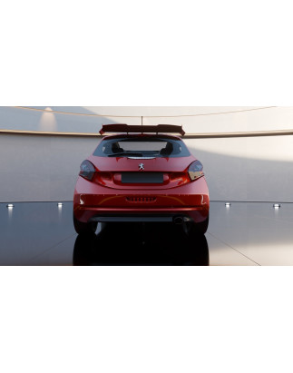 Spoiler posteriore Peugeot 208 stile Rally R5 (2012-2019) (Cod. C-C-L-CSP0493)