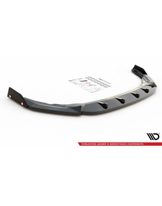 SPLITTER ANTERIORE V.2 + Flaps Volkswagen Golf R  / Variant  Mk8 (Cod. M-VW-GO-8-R-FD2G+FSF)