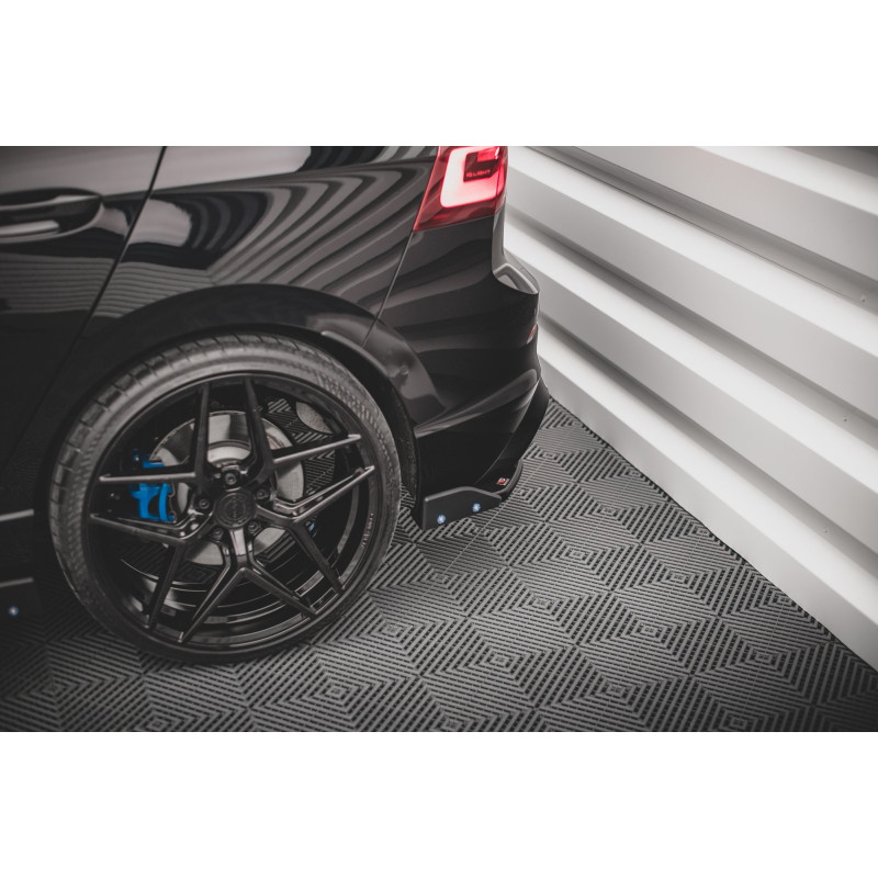 Splitters posteriori laterali V.2 + Flaps Volkswagen Golf R  Mk8 (Cod. M-VW-GO-8-R-RSD2G+RSF)