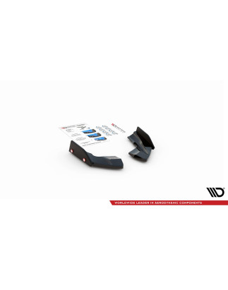 Splitters posteriori laterali V.2 + Flaps Volkswagen Golf R  Mk8 (Cod. M-VW-GO-8-R-RSD2G+RSF)