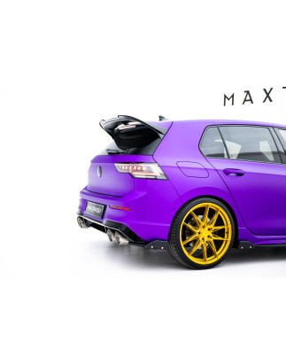 Splitters posteriori laterali V.2 + Flaps Volkswagen Golf R  Mk8 (Cod. M-VW-GO-8-R-RSD2G+RSF)