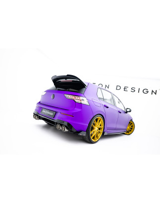 Splitters posteriori laterali V.2 + Flaps Volkswagen Golf R  Mk8 (Cod. M-VW-GO-8-R-RSD2G+RSF)