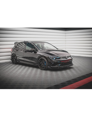 Diffusori minigonne V.2 + Flaps Volkswagen Golf R  Mk8 (Cod. M-VW-GO-8-R-SD2G+SF)