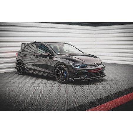 Diffusori minigonne V.2 + Flaps Volkswagen Golf R  Mk8 (Cod. M-VW-GO-8-R-SD2G+SF)