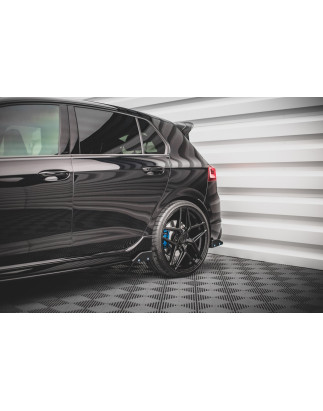 Diffusori minigonne V.2 + Flaps Volkswagen Golf R  Mk8 (Cod. M-VW-GO-8-R-SD2G+SF)