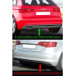 Diffusore posteriore Audi A3 8V S-Line per scarico quad (2013-2016) (Cod. C-C-L-CSP0538)