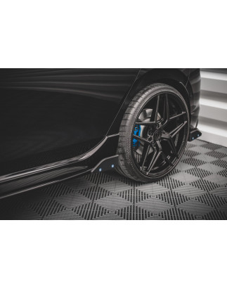 Diffusori minigonne V.2 + Flaps Volkswagen Golf R  Mk8 (Cod. M-VW-GO-8-R-SD2G+SF)