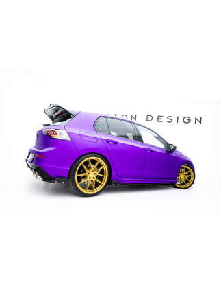 Diffusori minigonne V.2 + Flaps Volkswagen Golf R  Mk8 (Cod. M-VW-GO-8-R-SD2G+SF)