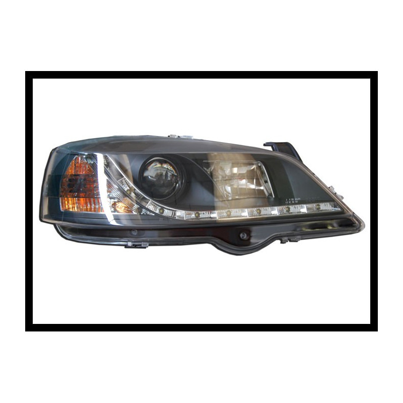Fari Day Light Opel Astra G Black Mod.III (Cod. E-FAO0088)