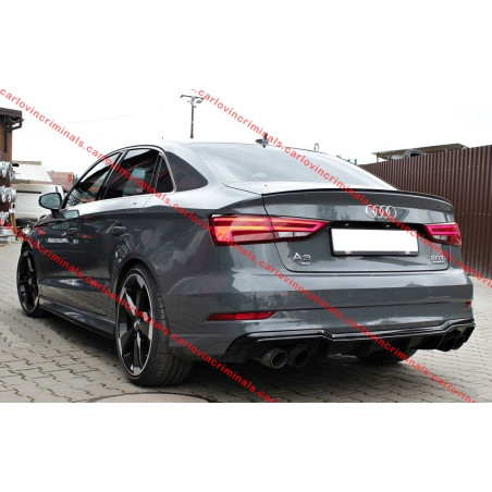 Diffusore paraurti Audi A3 8V berlina Cabrio S-Line (2016-2020) (Cod. C-C-L-CSP0635)