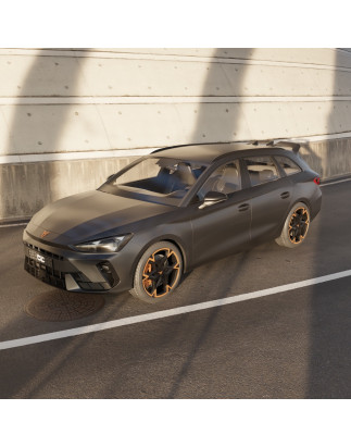 Spoiler posteriore CUPRA Leon station wagon ST 2020 / 2021 / 2022 / 2023 / 2024 / 2025 (Cod. C-C-L-C