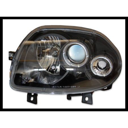 Fari Anteriori Angel Eyes Renault Clio II '98 Black Mod.II (Cod. E-FAR0046)