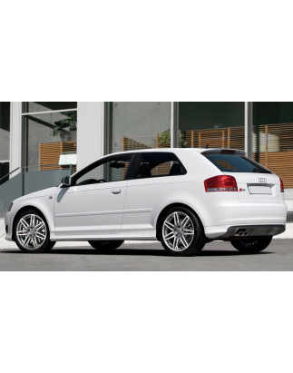 Kit sottoparaurti posteriore e minigonne laterali Audi A3 8P 3 porte stile S3 (Cod. C-C-L-CSP0721)