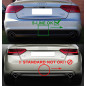Sottoparaurti posteriore Audi A5 S-Line 2012-2016 (per scarico singolo) (Cod. C-C-L-CSP0781)
