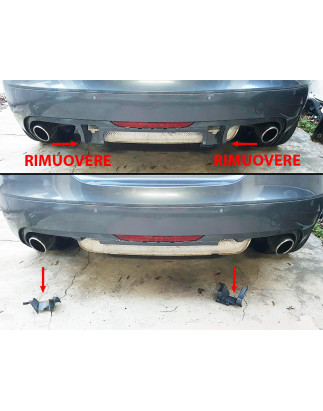 Sottoparaurti posteriore sportivo Audi TT 8J (2006-2010) (Cod. C-C-L-CSP0786)