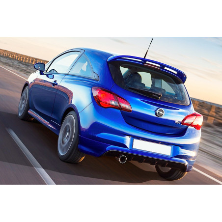 Sottoparaurti posteriore Opel Corsa E dal 2014 stile OPC per scarico singolo (Cod. C-C-L-CSP0802)
