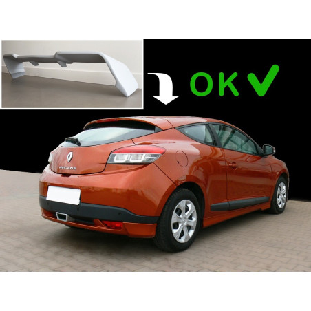 Spoiler posteriore Renault Megane 3 Coupé stile RS per modello standard (Cod. C-C-L-CSP0807)