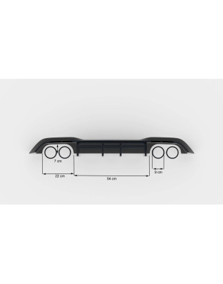 Sottoparaurti posteriore BMW M2 F87 (Cod. M-BM-2-87-M-RS1G)