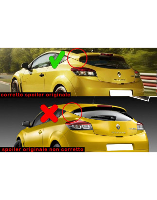 Spoiler posteriore Renault Megane 3 RS stile Cup - versione restyling (Cod. C-C-L-CSP0840)